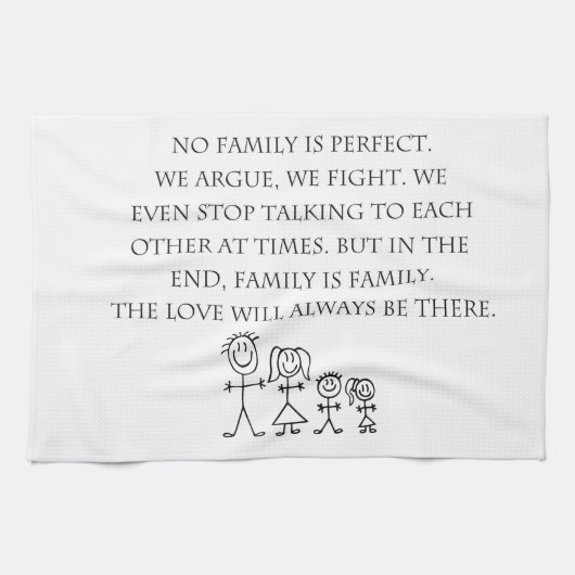 Familie Geschirrtuch (Horizontal)