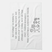 Familie Geschirrtuch (Vertikal)