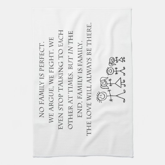 Familie Geschirrtuch (Vertikal)