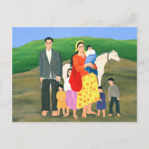 Familie Gipsy 1986 Postkarte