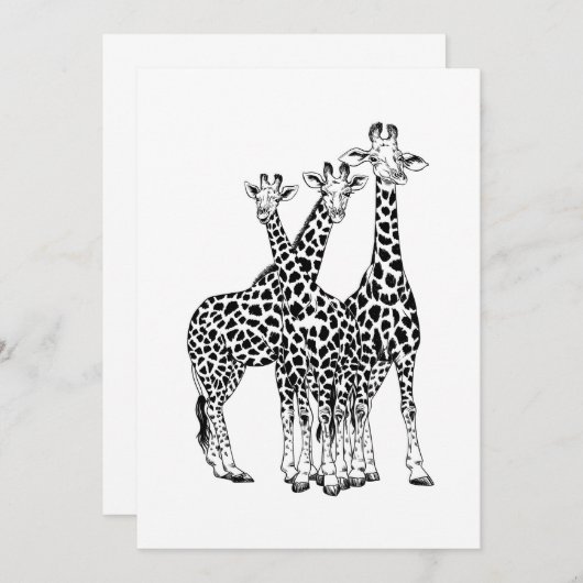 Familie Giraffe (Vorne/Hinten)
