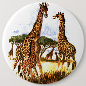 Familie Giraffe - Button (Vorderseite)