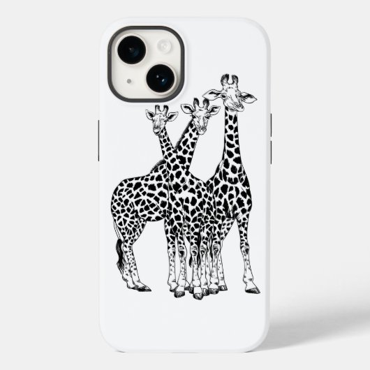 Familie Giraffe Case-Mate iPhone Hülle (Rückseite)