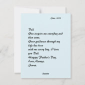 Familie Giraffe - Feiertagskarte (Rückseite)