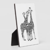 Familie Giraffe Fotoplatte (Seite)