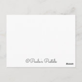 Familie Giraffe - Liebe für immer Postkarte (Rückseite)