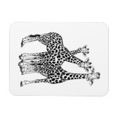 Familie Giraffe Magnet (Horizontal)