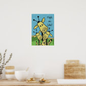 Familie Giraffe Poster (Küche)