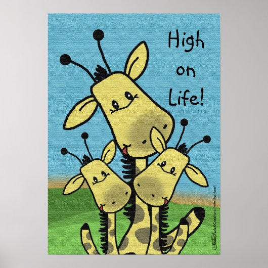 Familie Giraffe Poster (Vorne)