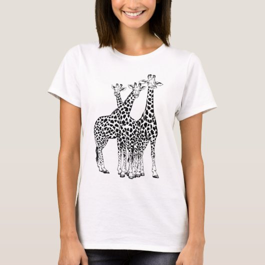 Familie Giraffe T-Shirt (Vorderseite)