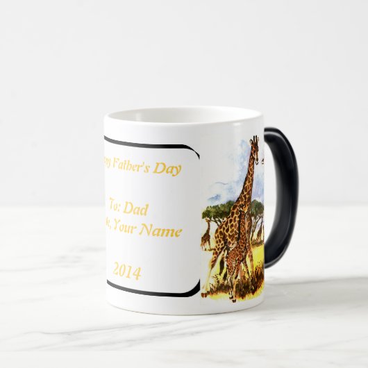 Familie Giraffe - Verwandlungstasse (VorderseiteRechts)