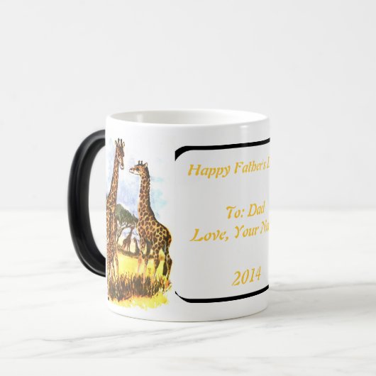 Familie Giraffe - Verwandlungstasse (Vorderseite Links)