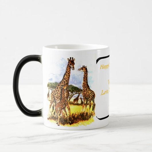 Familie Giraffe - Verwandlungstasse (Links)