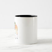 Familie Giraffe Zweifarbige Tasse (Mittel)