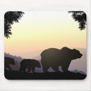 Familie Grizzly Mousepad