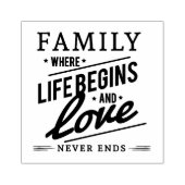 Familie Gummistempel (Prägung)