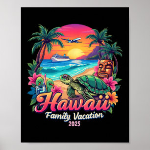 Familie Hawaii Sommer passende Reiseferien 2025 V Poster
