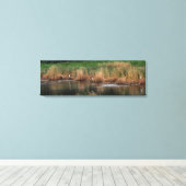 Familie Heron - links Seite Leinwanddruck (Insitu (Holzboden))