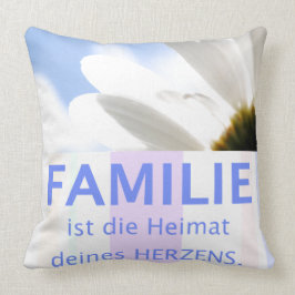 Familie Herz Liebe - schöne Sprüche Zitate deutsch Kissen