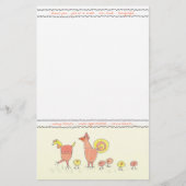 Familie Hühner Danke Notiz Papier (Vorderseite)