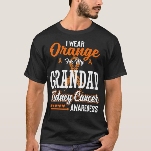 Familie ich trage Orange für meinen großen Nierenk T-Shirt (Vorderseite)