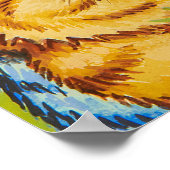 Familie im Garten von Louis Wain Poster (Ecke)