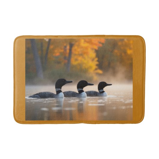 Familie im Herbst Badematte (Vorderseite)