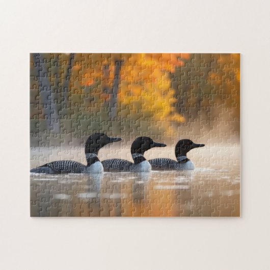 Familie im Herbst Puzzle (Horizontal)