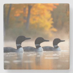 Familie im Herbst Steinuntersetzer