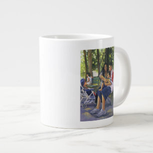 Familie im Park 1999 Jumbo-Tasse