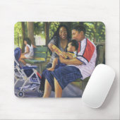 Familie im Park 1999 Mousepad (Mit Mouse)