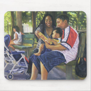 Familie im Park 1999 Mousepad