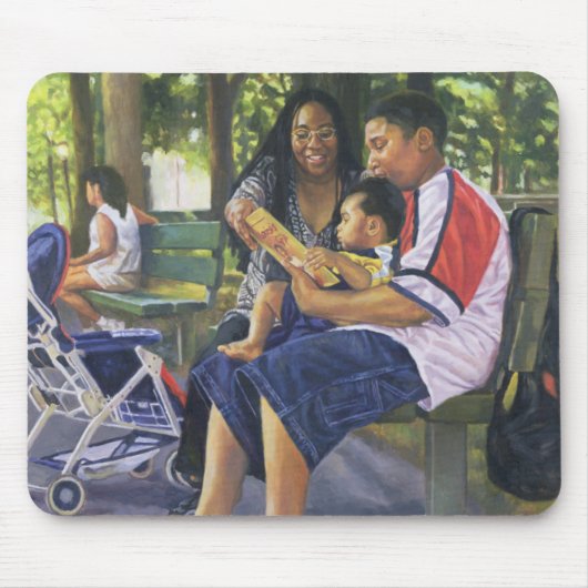 Familie im Park 1999 Mousepad (Vorne)