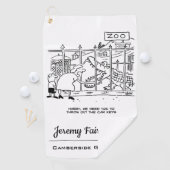 Familie im Zoo. Vater durch Alligator verschluckt Golfhandtuch (Insitu)