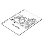 Familie im Zoo. Vater durch Alligator verschluckt Notizblock (Linke Seite)