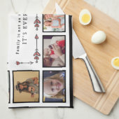 Familie ist alles Benutzerdefinierte Collage Templ Geschirrtuch (Viertel Falte)