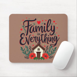 Familie ist Alles Cottagecore Mousepad
