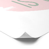 Familie ist alles Farbe bearbeitbar Brush Stroke Poster (Ecke)