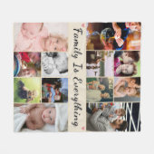 Familie ist alles - Foto Vlies-Decken Fleecedecke (Vorderseite (Horizontal))