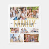 Familie ist alles FotoCollage Fleecedecke (Vorderseite)