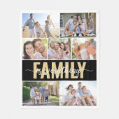 Familie ist alles FotoCollage Fleecedecke (Vorderseite)