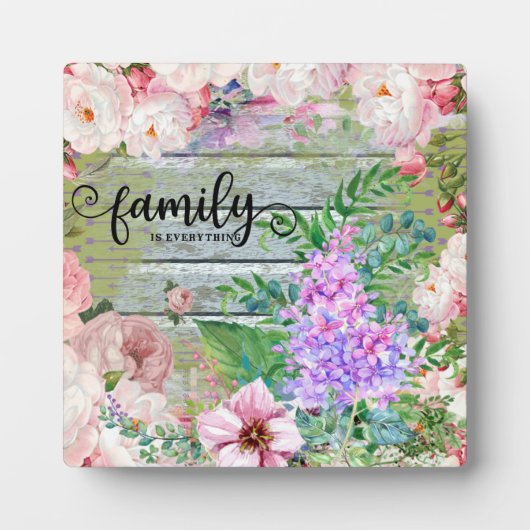 Familie ist alles fotoplatte (Vorderseite)