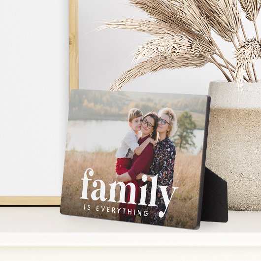 Familie ist alles Horizontale Foto Fotoplatte