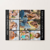 Familie ist alles Individuelle Name 6 FotoCollage Puzzle (Horizontal)