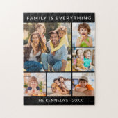 Familie ist alles Individuelle Name 6 FotoCollage Puzzle (Vertikal)