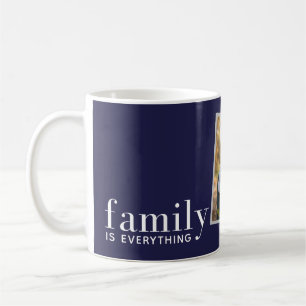 Familie ist alles moderne, elegante Foto Geschenk  Kaffeetasse