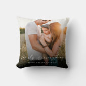 Familie ist alles Moderne Elegantes Foto Bild Kissen (Vorderseite)