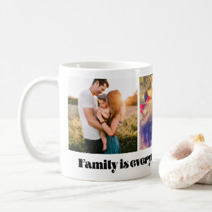 Familie ist alles niedliche Foto Collage Kaffeetasse