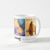 Familie ist alles niedliche Foto Collage Kaffeetasse (VorderseiteRechts)