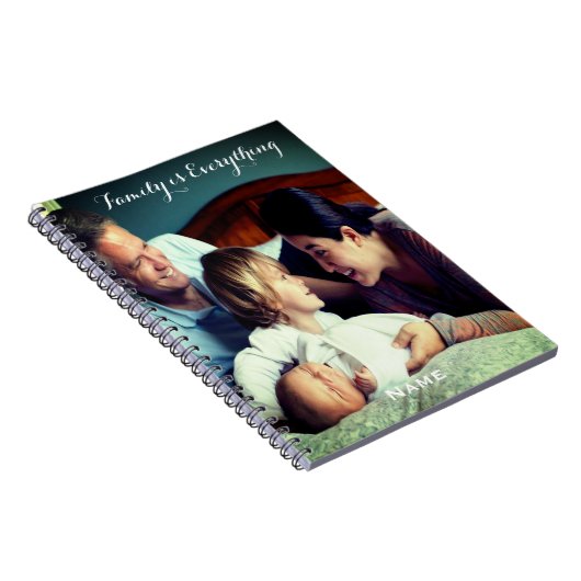 Familie ist alles Personalisierte SpiralNotebook Notizblock (Rechte Seite)